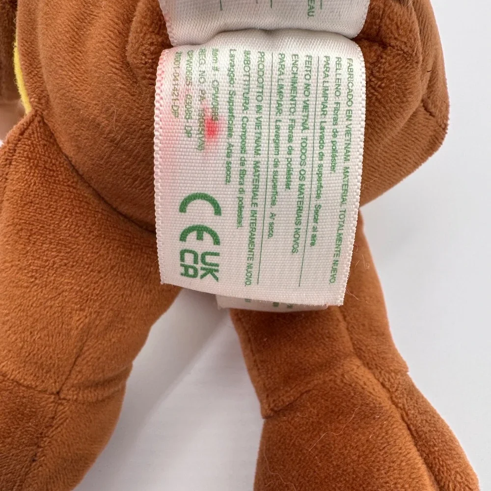 Cabbage Patch Kids Cuties Cow Plush Doll Brown Yellow Costume Green‎ Eyes